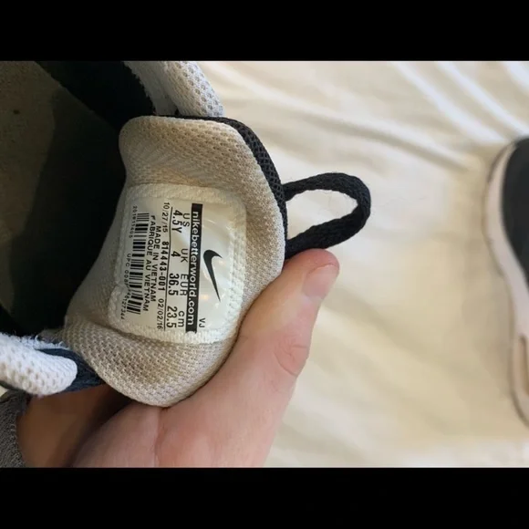 Nike Air Max Thea Black and White Sneakers - Picture 8 of 8